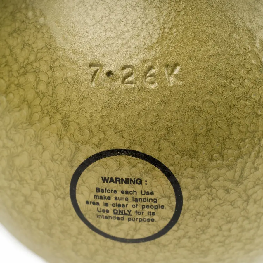 Kula i gjutjärn Bra balans och rundhet 7,26 | 126 mm | gul | Tävlingsvikt Herr 