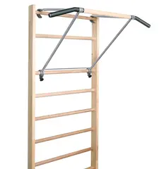 Ribbevegg med pull-up stang 230 cm 1 seksjon | Avstand 25,2 cm | Ask