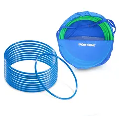 Gymnastikringar Pvc 60 cm 10 st Tunnband Blå