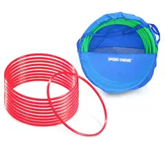 Gymnastikringar Pvc 60 cm 10 st Tunnband Röd