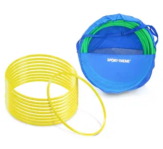 Gymnastikkringar i plast 80 cm 10 st Tunnband v&#228;lj f&#228;rg