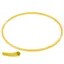 Gymnastikkring Pvc 70 cm | Gul 70 cm flat ring med kant-profil 