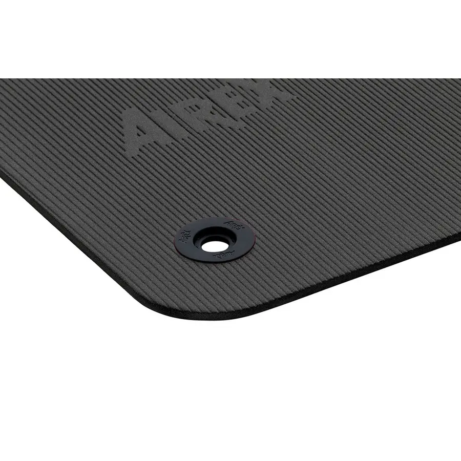 Airex Fitline matta 180x60x1 cm Träningsmatta - Antrasitt med hål 