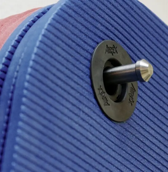 Airex Fitline matta 180x60x1 cm Träningsmatta - Rosa med hål 