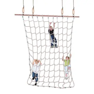 Kl&#228;ttern&#228;t 250x300 cm hampa Med f&#228;stst&#229;ng f&#246;r romerska ringar