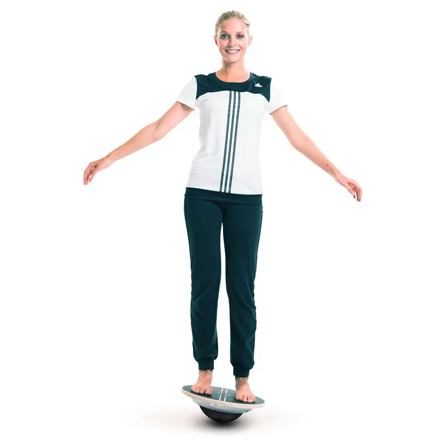 Balansplatta Sport Profi 37 cm Balansbräda i trä och aluminium 