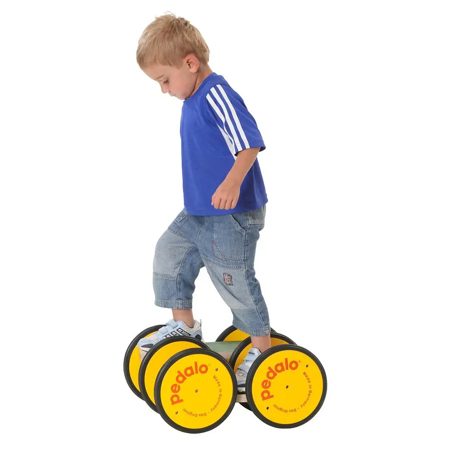 Pedalo dubbel Dubbelpedalo | Trähjul med fotbräda 