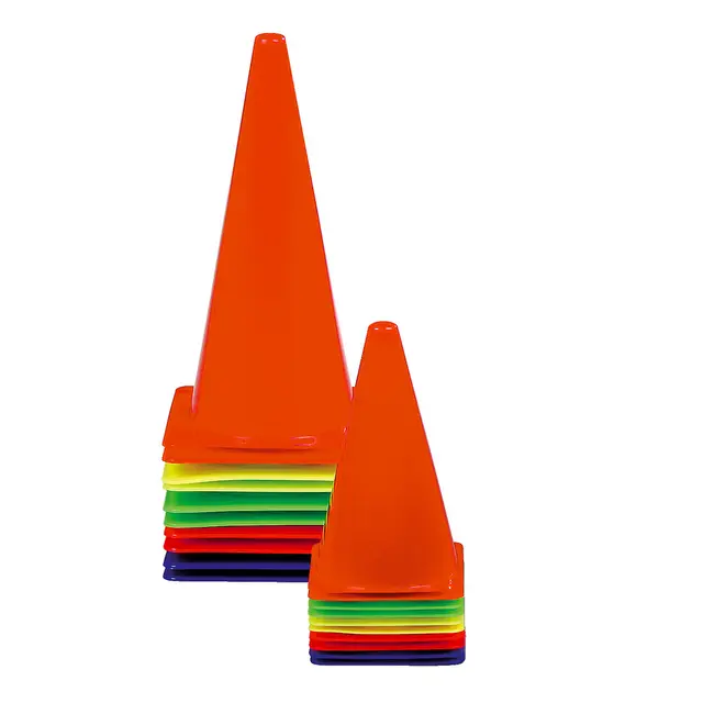 Koner i 5 färger 10 st | 37 cm 10 st | Orange, gul, röd, blå och grön ...