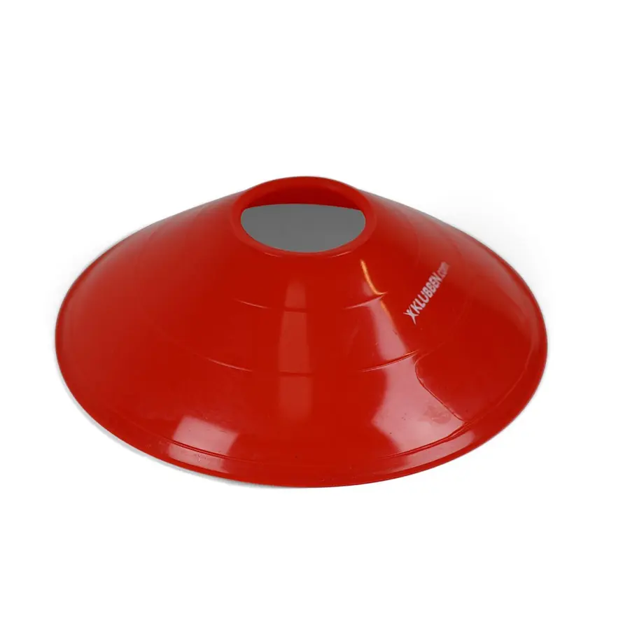 Markeringskoner | röda | 50 st Låga koner | D: 19 cm | H: 5 cm 