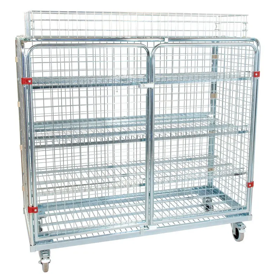 Förvaringsvagn Standard med topphylla 150x140x62 cm med 3 hyllor 