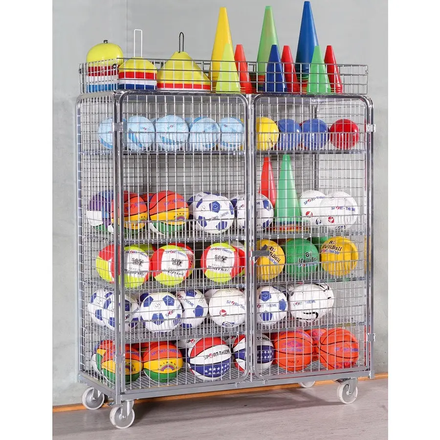 Förvaringsvagn Maxi m/topp 150x170 cm LxBxH: 150x62x170 cm, med 4 hyllor 
