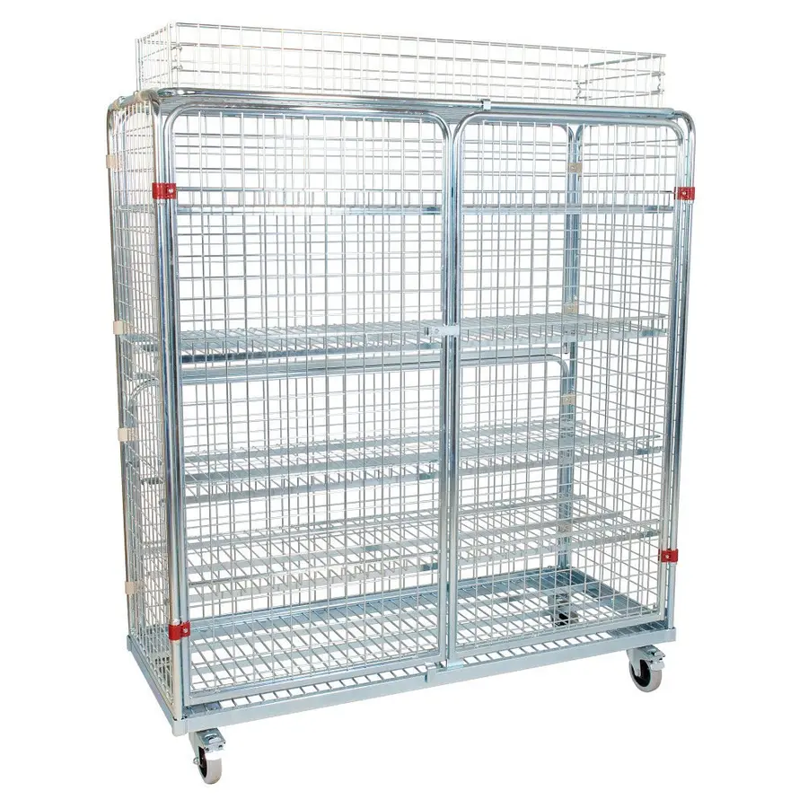Förvaringsvagn Maxi m/topp 150x170 cm LxBxH: 150x62x170 cm, med 4 hyllor 