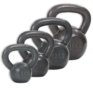 Kettlebell 4 st Halks&#228;kert grepp | 4, 8, 12, 16 kg