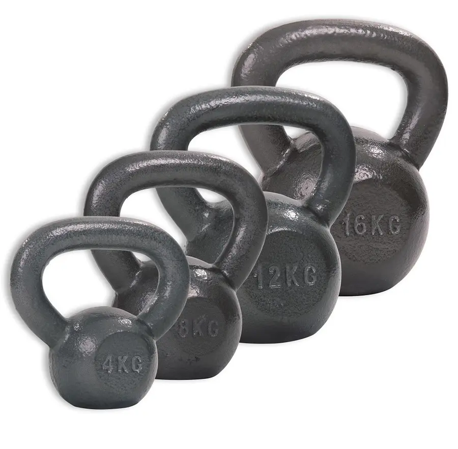 Kettlebell 4 st Halksäkert grepp | 4, 8, 12, 16 kg 