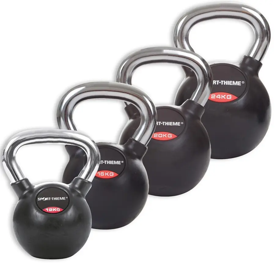 Kettlebell Sport-Thieme Gummerade | 4 st 12 till 24 kg 