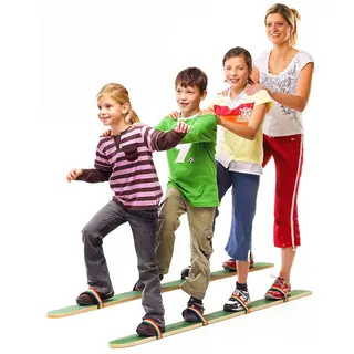 Teambuilding | Skidor Pedalo | 160 cm Skidor f&#246;r samarbete 4 personer