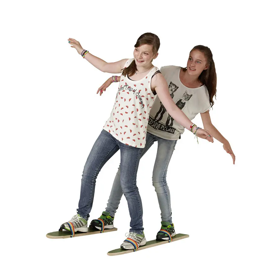 Teambuilding | Skidor Pedalo | 80 cm Skidor för samarbete 2 personer 