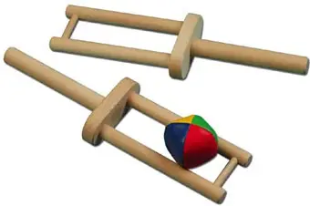 Jogball Kasta och fånga med träklykor 