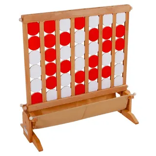 Fyra i rad XXL 90x90 cm J&#228;ttespel i tr&#228; | 4 i rad