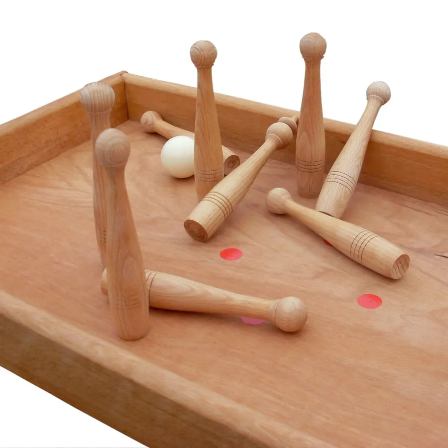 Biljardbowling i trä Bowlingbana | 193 x 40 x 7 cm 