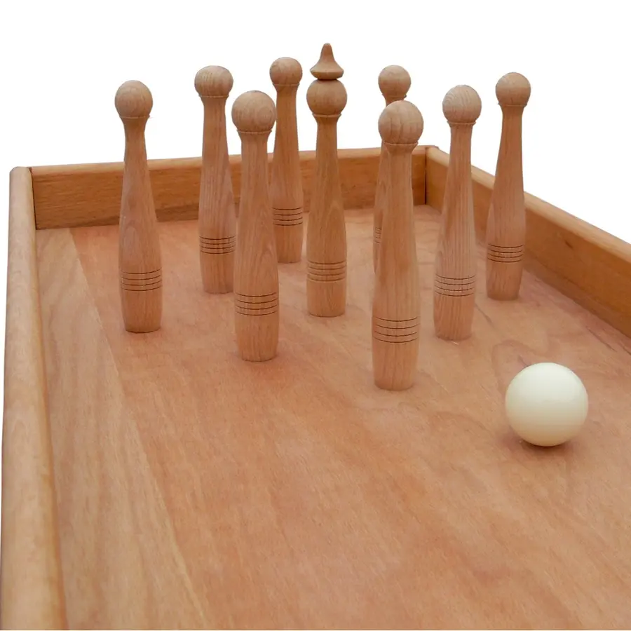 Biljardbowling i trä Bowlingbana | 193 x 40 x 7 cm 