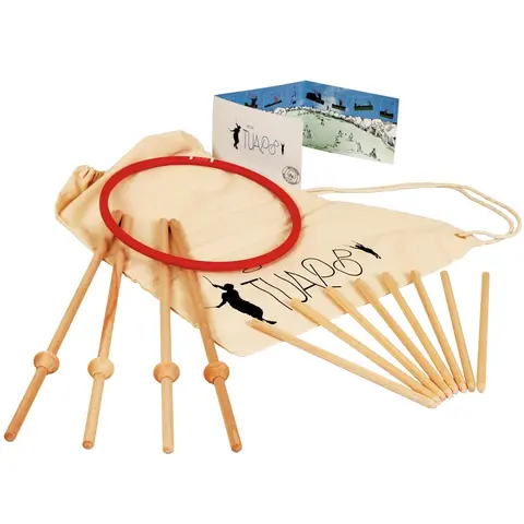 Ekologiskt ringspel Skicka och f&#229;nga ringen