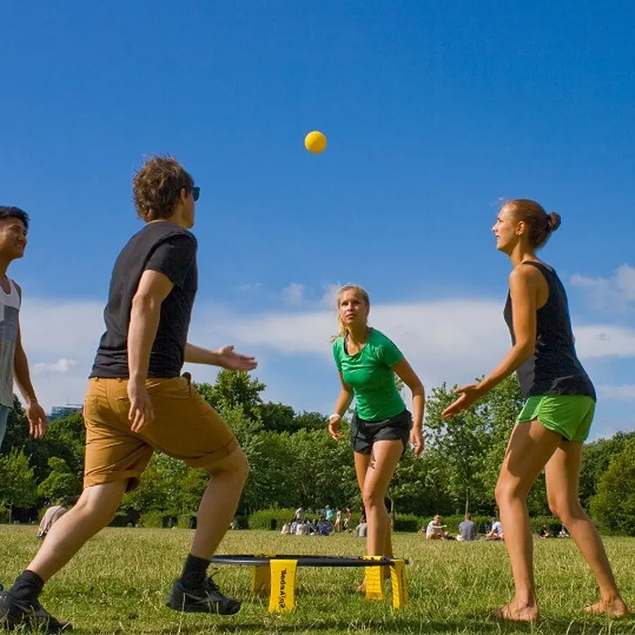 Spikeball Roundnet set | Originalet Studsmatta med boll till skola o Fritids 