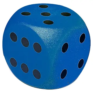 Tärning Volley i skum med hal yta 1 st | Blå | 50 x 50 cm