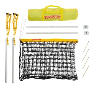 Beachvolleyboll set SunVolley LC 600 Beachvolleybolln&#228;t 6 m | Stolpar | Bag