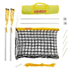 Beachvolleyboll set Sunvolley LC N&#228;t 9,5 m| Stolpar | Banmarkering| Bag