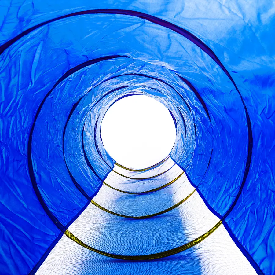 Lektunnel Spiral Krabbtunnel ihopfällbar 
