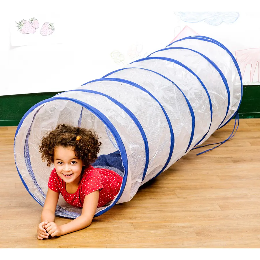 Lektunnel Transparent 165 cm | Ø 65cm Kryptunnel Genomskinlig 
