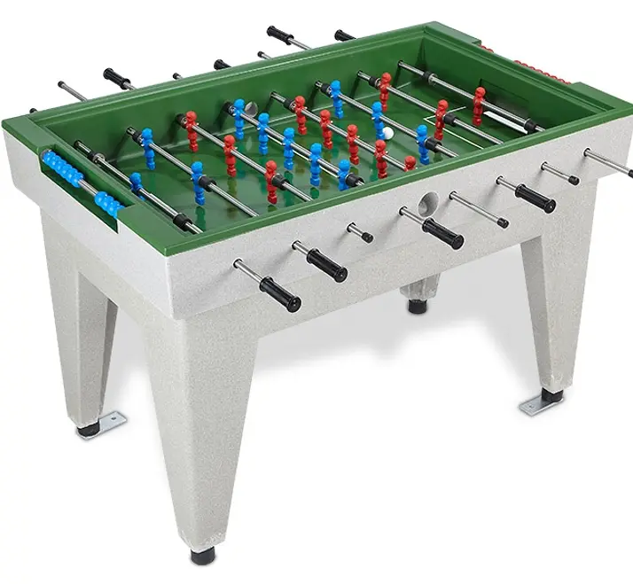 Fotbollsspel i betong | Grön Utomhus foosball 