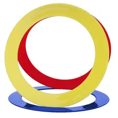 Jongleringsringar 3 st. 24 cm, 56 gram - 3 f&#228;rger