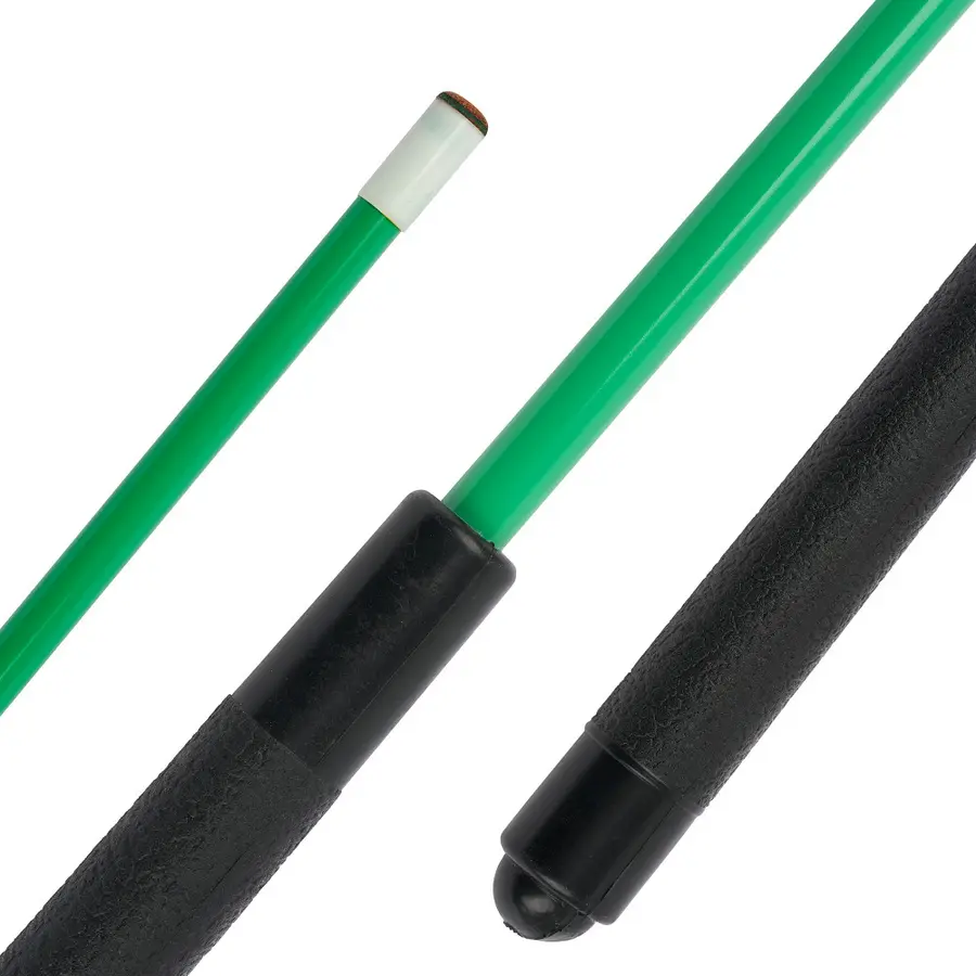 Biljardkö i glasfiber 140 cm | Grön Kö för utomhusspel | Brytsäker 