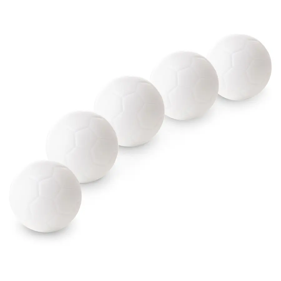 Foosball-bollar Plast | 36 mm 5 st. vita bollar til fotbollsspel 