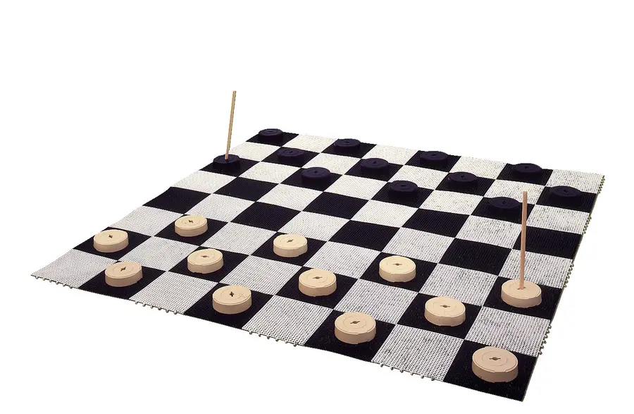 Utomhuschack Bräde stort 1,2 x 1,2 meter utan schackpjäser 