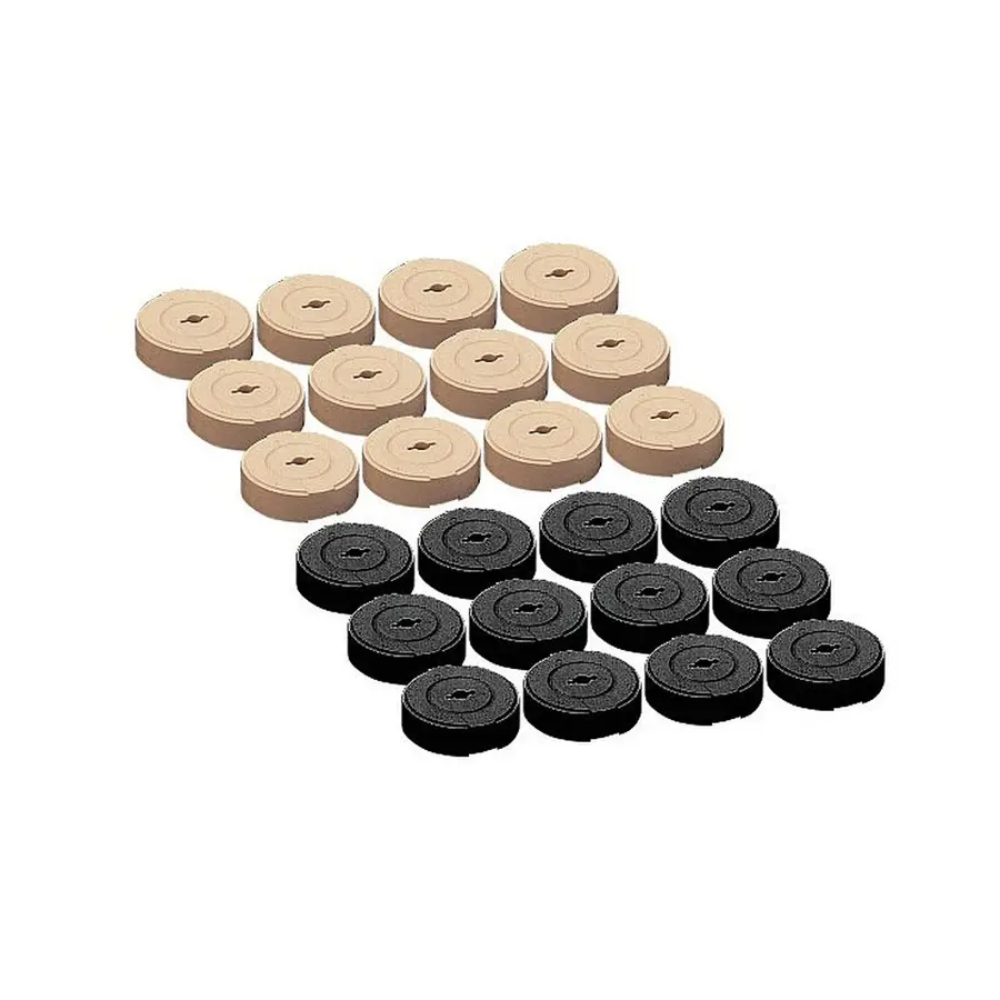 Store dambrikker 25 cm 24 stk | Inne- og utebruk 
