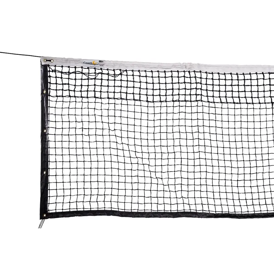Tennisnät Court Royal Double Row 12,8 m | 6 dubbla maskrader | Kantband 