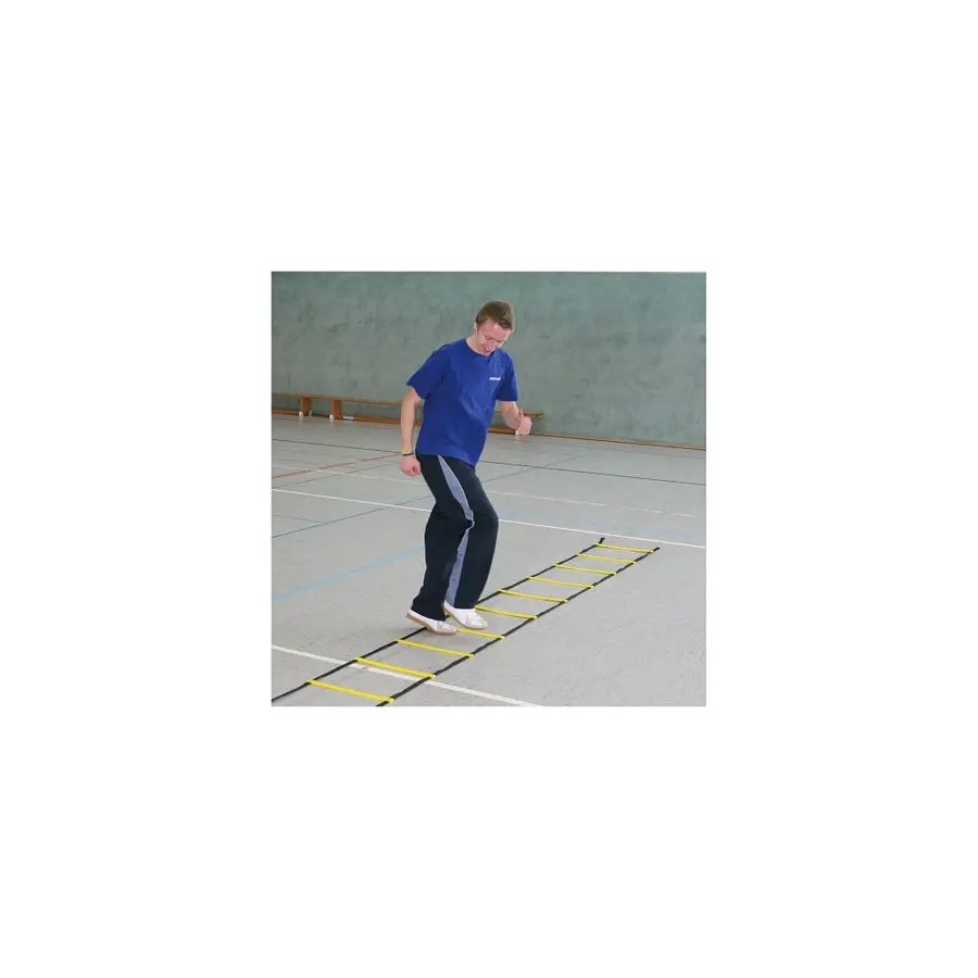 Koordinastionsstege Agility 8m Träningsstege m. sugkoppar och markfäste 