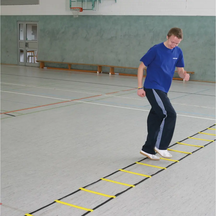 Koordinastionsstege Agility 8m Träningsstege m. sugkoppar och markfäste 