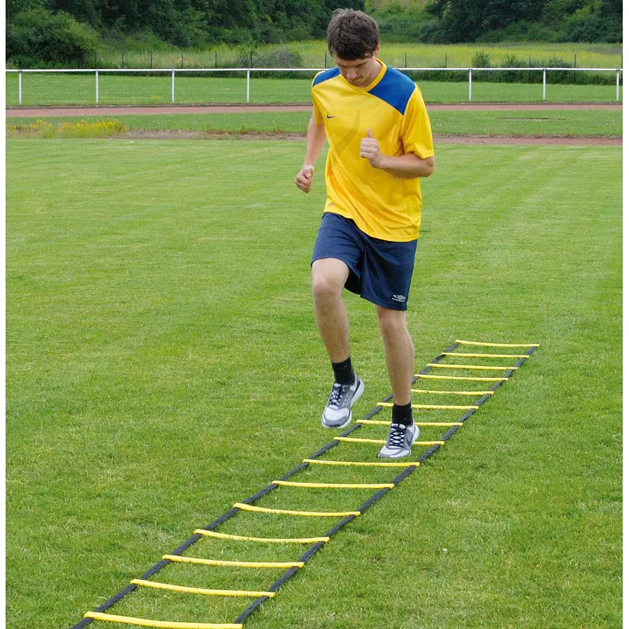 Koordinastionsstege Agility 8m Träningsstege m. sugkoppar och markfäste 