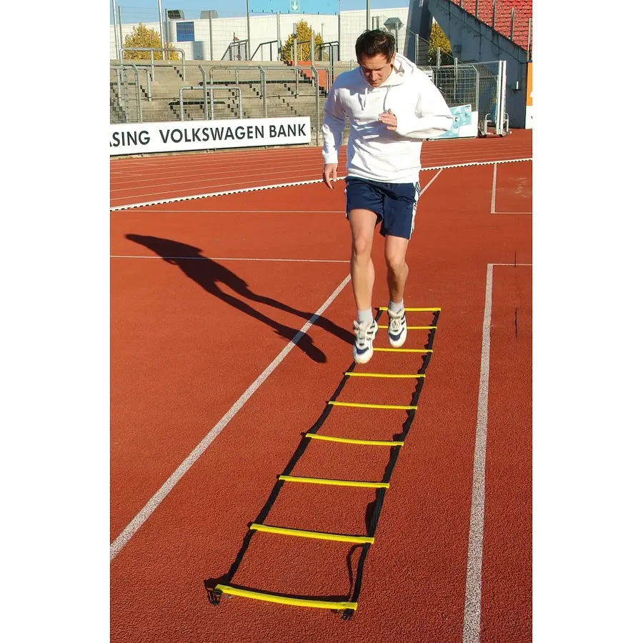 Koordinastionsstege Agility 8m Träningsstege m. sugkoppar och markfäste 