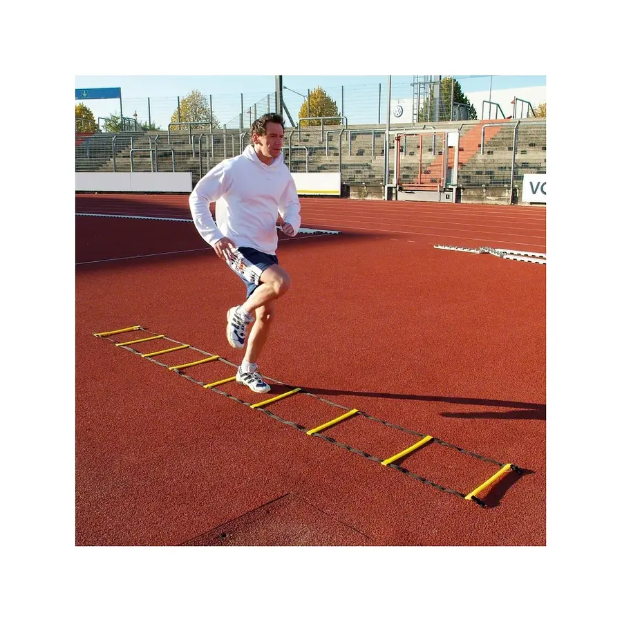Koordinastionsstege Agility 8m Träningsstege m. sugkoppar och markfäste 