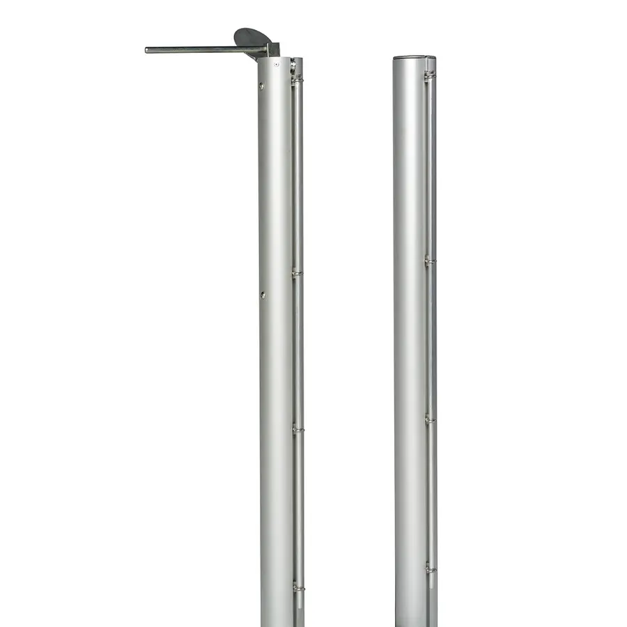Tennisstolpar aluminium ø 83mm 2 st Runda stolpar inklusive golvhylsor 