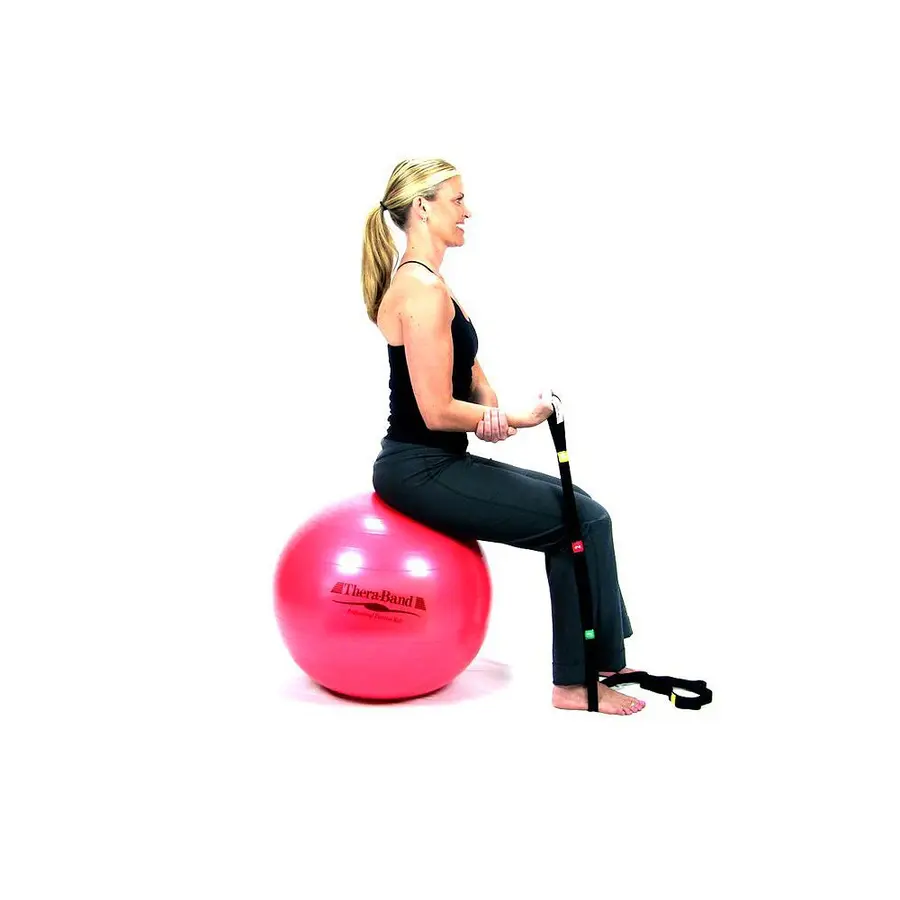 Thera-Band Stretch Strap 140 cm Elastiskt band med öglor 