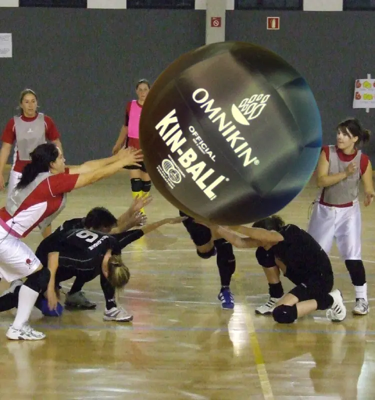 KIN-BALL® spelboll Svart Kinboll 122 cm | Stor svävande boll 