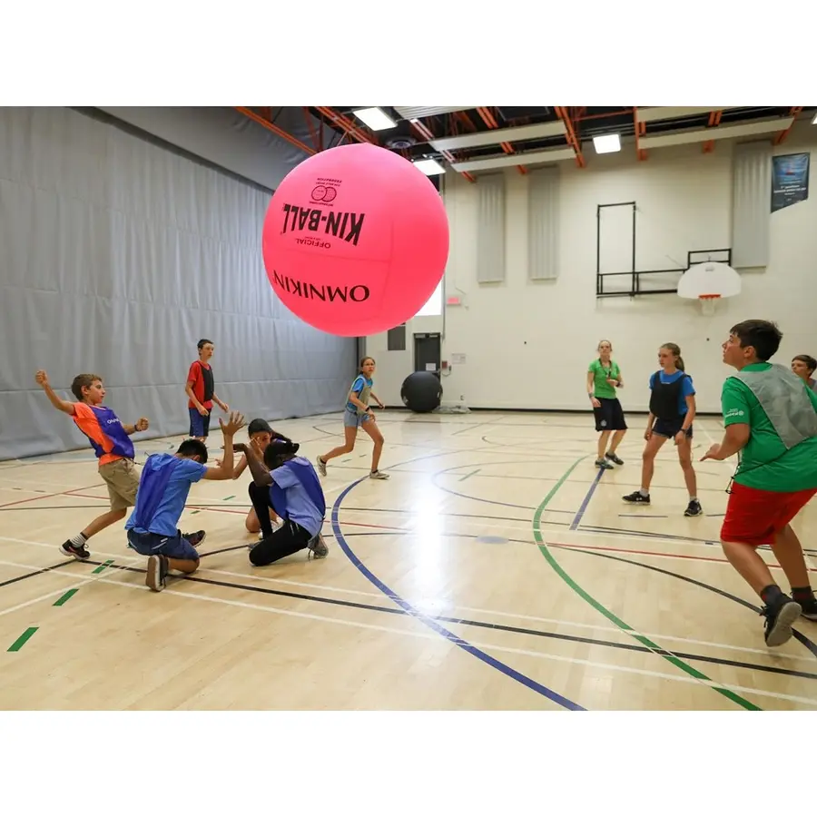 KIN-BALL Spelboll rosa Kinboll 122 cm | Stor svävande boll 