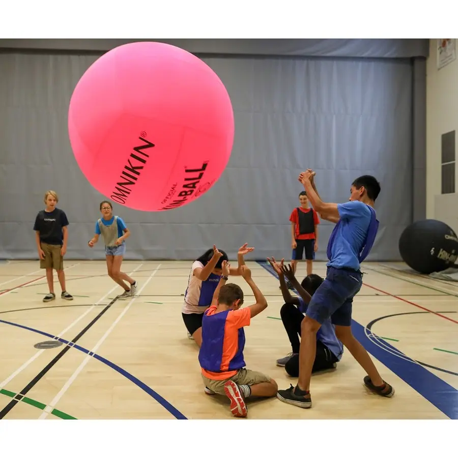 KIN-BALL Spelboll rosa Kinboll 122 cm | Stor svävande boll 