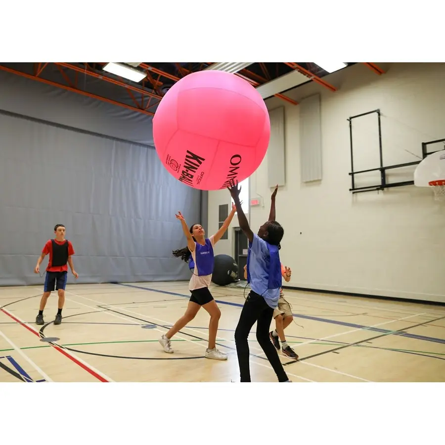 KIN-BALL Spelboll rosa Kinboll 122 cm | Stor svävande boll 